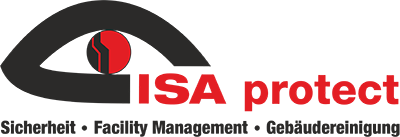 Logo ISA protect - Sicherheit, Facility Management, Gebäudereinigung
